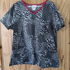 Scrub Star women's large nurse top.